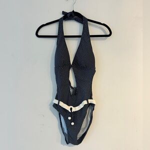 Point Zero Black and White  Bodysuit